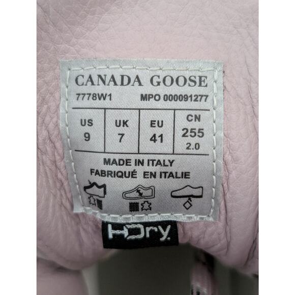 Canada Goose Womens Journey Lite Boots Sz 9 Lucent Rose Smokey Sage Winter Shoes - Picture 10 of 12